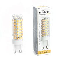 Лампа светодиодная Feron 9W 230V G9 2700K JCD, LB-434 38146