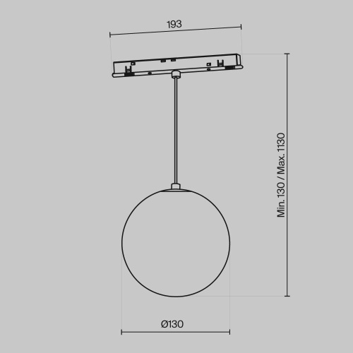 Трековый подвесной светильник Technical TR039-4-5W3K-WW-DS-W фото 9