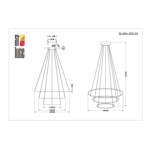 Люстра подвесная ST-Luce ERTO SL904.203.03 фото 8