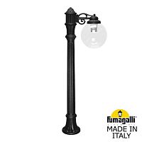 Садовый светильник-столбик Fumagalli GLOBE 250 черный, прозрачный G25.163.S10.AXF1R