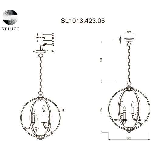 Светильник подвесной ST-Luce PIANETTA SL1013.423.06 фото 3
