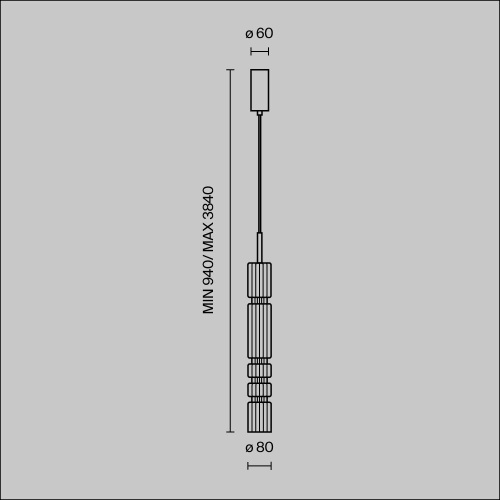 Подвесной светильник Maytoni Ordo MOD272PL-L12CH3K фото 9