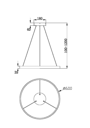 Подвесной светильник Maytoni MOD058PL-L32BS3K фото 3