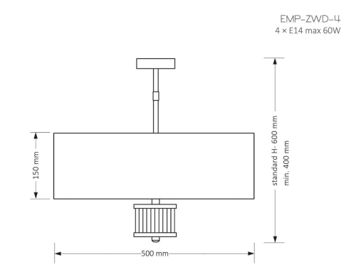 Люстра Kutek Mood Empoli EMP-ZWD-4(Z) фото 3