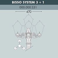 Консоль для паркового фонаря Fumagalli консоль BISSO 000.000.S31.A0