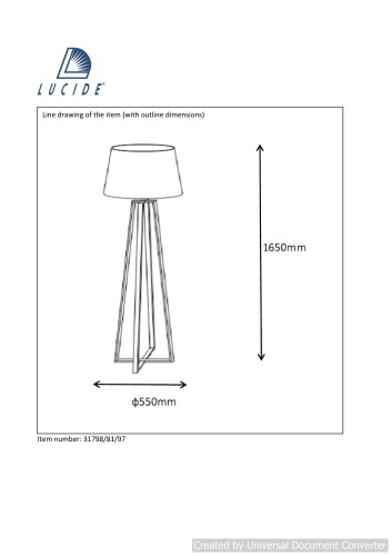 Торшер COFFEE LAMP 31798/81/97 фото 3