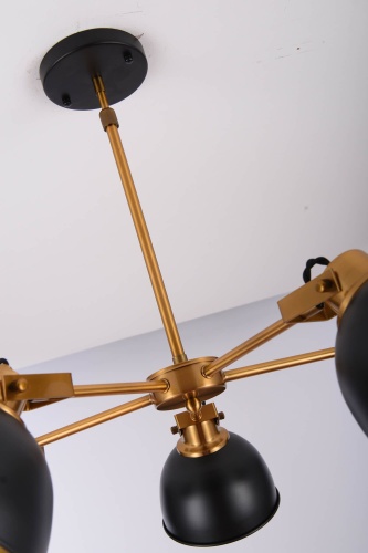 Подвесной светильник Lumina Deco Belmonti LDP D017-5 BK фото 7
