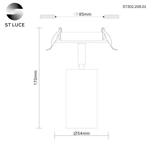 Встраиваемый светильник ST Luce ST303.208.01 фото 5
