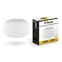 Лампа cветодиодная Feron 15W GX53 2700K 25834