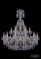 Люстра Bohemia Ivele Crystal 1410/12+6/300/XL-95/2d G V7010