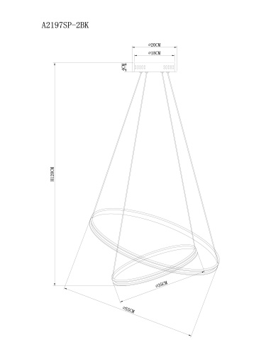 Подвесная люстра Arte Lamp FRODO A2197SP-2BK фото 6