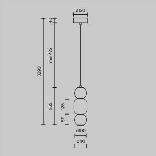 Подвесной светильник Maytoni Drop MOD273PL-L16CH3K фото 3