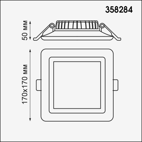 Встраиваемый светильник NOVOTECH JOIA 22W 358284 фото 3