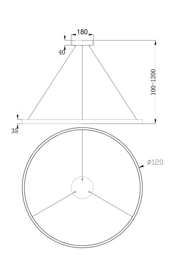 Подвесной светильник Maytoni Rim MOD058PL-L65W4K фото 7