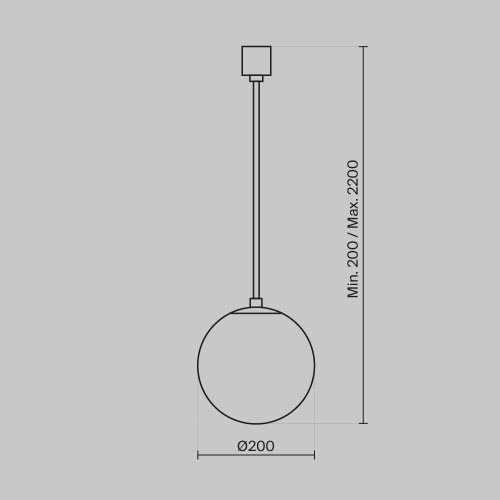 Подвесной светильник Maytoni Technical P039PL-5W3K-20-B фото 3