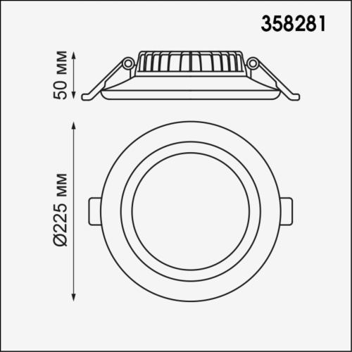 Встраиваемый светильник NOVOTECH JOIA 32W 358281 фото 3