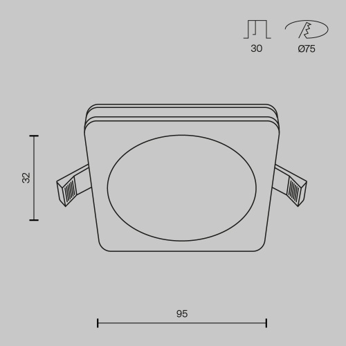 Встраиваемый светильник Phanton 12W DL303-L12W фото 4