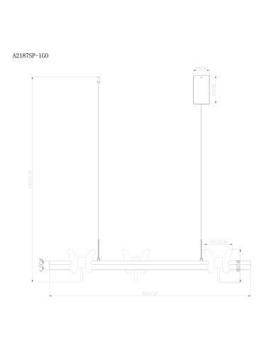 Подвесной светильник Arte Lamp DARCY A2187SP-1GO фото 13