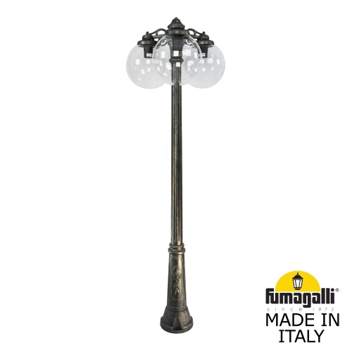 Садовый светильник-столб FUMAGALLI GLOBE 300 бронза, прозрачный G30.157.S30.BXF1RDN