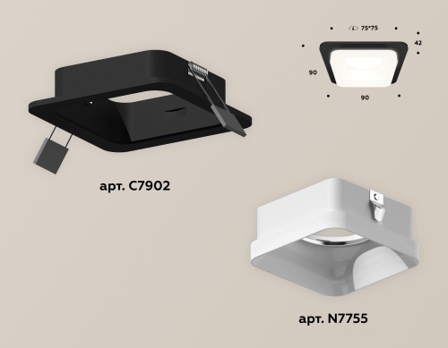 Комплект встраиваемого светильника Ambrella Techno XC7902013 фото 3