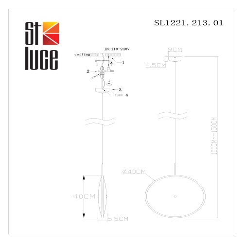 Светильник подвесной ST-Luce IMENTE SL1221.213.01 фото 3