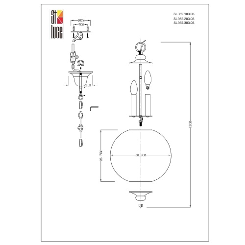 Светильник подвесной ST LUCE LATERIA SL362.203.03 фото 11