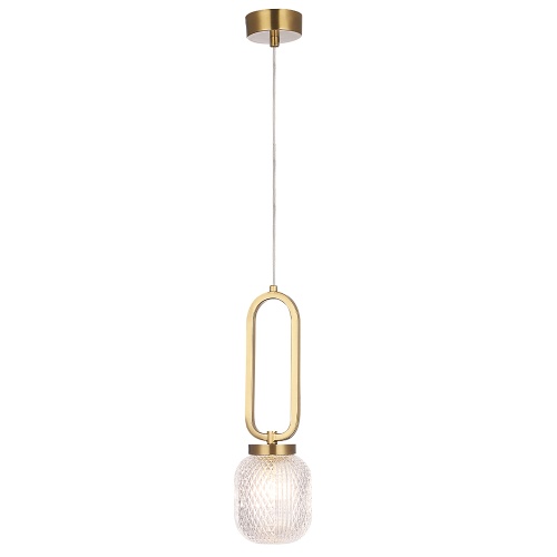 Светильник подвесной CAROLINA Crystal Lux CAROLINA SP1 V2 BRASS фото 3