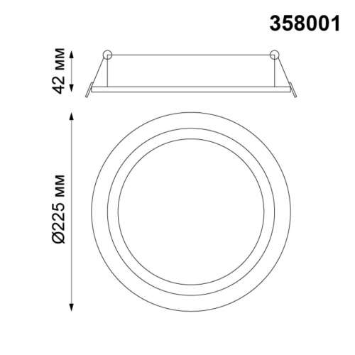 Встраиваемый светильник NovoTech Stern 30W 358001 фото 3