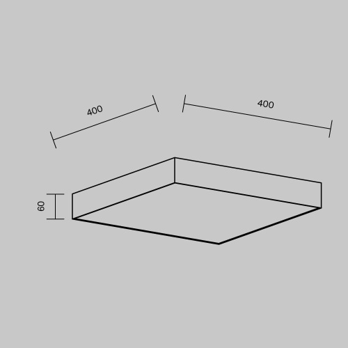 Потолочный светильник Maytoni Zon C032CL-45W3K-SQ-W фото 10