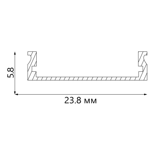 Профиль круглый широкий Feron CAB283 10302 фото 3