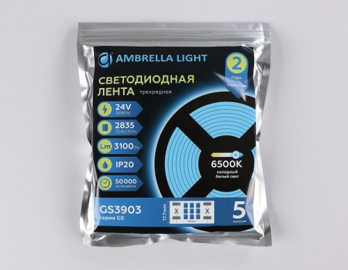 Светодиодная лента Ambrella трехрядная Light GS3903 фото 9