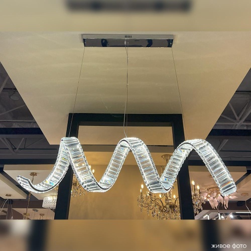 Люстра Crystal Lux MUSIKA SP100W LED L1200 CHROME фото 4