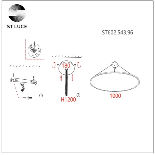 Светильник подвесной ST Luce ST602 ST602.543.96 фото 3