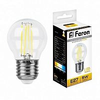 Лампа светодиодная Feron 5W 230V E27 2700K, LB-61 25581