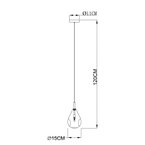 Подвесной светильник Zumaline BASTONI MD1921-1-CLEAR фото 3