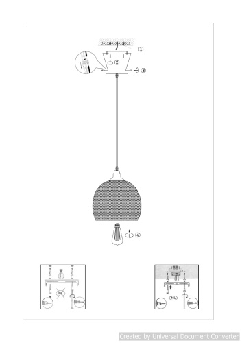 Подвесной светильник MESH 43404/28/30 фото 4