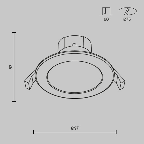 Встраиваемый светильник Stockton 7W DL015-6-L7W фото 4