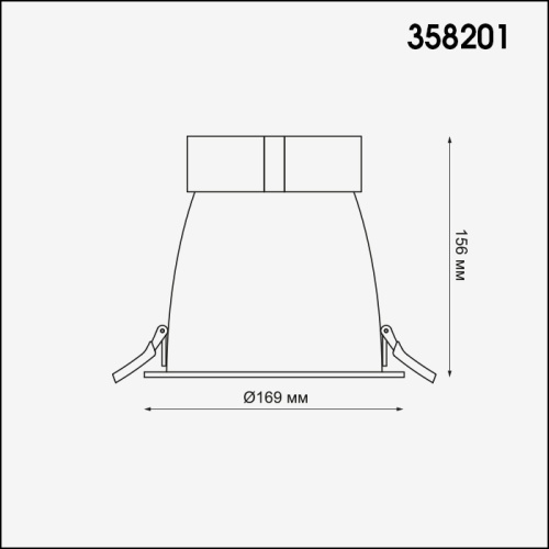 Встраиваемый светильник Novotech ARPAS 45W 358201 фото 3