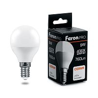 Лампа светодиодная Feron 9W E14 4000K 38078