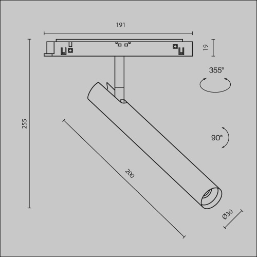 Трековый светильник Maytoni TR141-2-6W3K-M-W фото 4