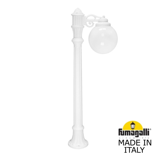 Садовый светильник-столбик Fumagalli GLOBE 250 белый, бежевый G25.163.S10.WYF1R
