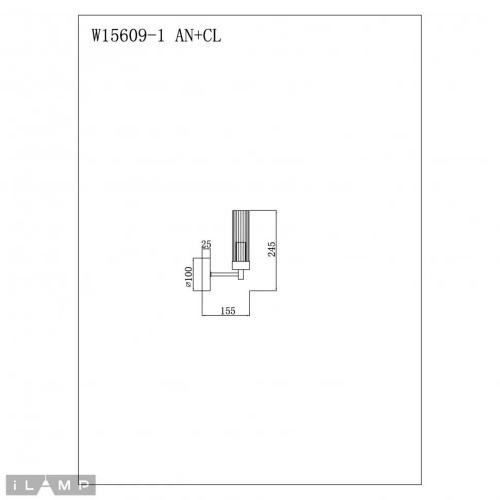 Светильник настенный iLamp Evolution W15609-1 AN+CL фото 3