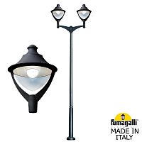 Парковый фонарь  Fumagalli BEPPE черный, прозрачный P50.372.A20.AXH27