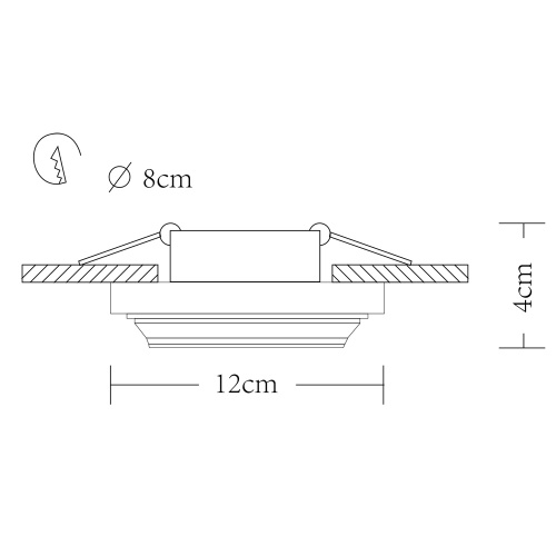 Точечный светильник Arte Lamp Cratere A5304PL-1WH фото 4