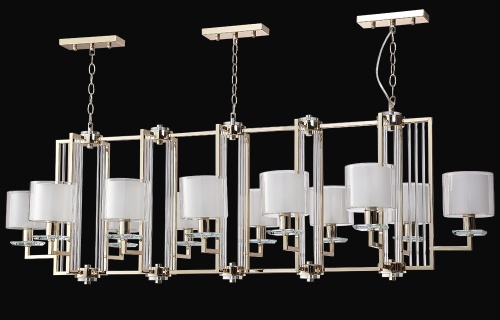 Люстра Crystal Lux NICOLAS SP12 L1600 NICKEL/WHITE фото 3