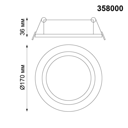 Встраиваемый светильник NovoTech Stern 20W 358000 фото 3