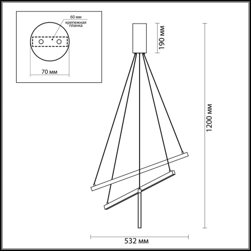 Подвесной светильник Odeon Light COMETA 3860/39L фото 3