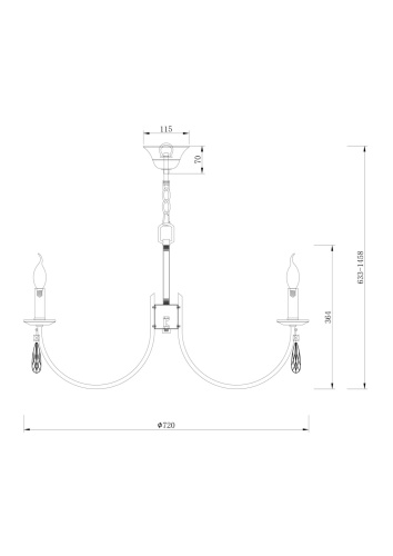 Люстра Freya Crystal Forte FR1006PL-08G фото 5