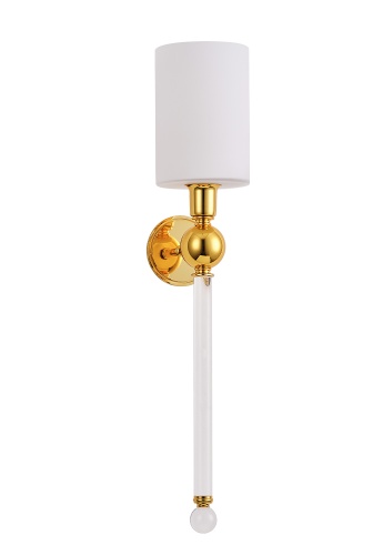 Бра Crystal Lux MIRABELLA AP1 GOLD/WHITE фото 4