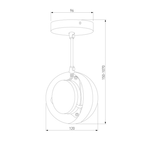 Подвесной светильник Elektrostandard DLN050 GX53 белый/золото фото 5